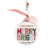 Colorful Merry and Bright Puff Ornament