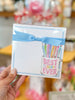 Handpainted Best Teacher Ever Pencil Cup Luxe Notepad