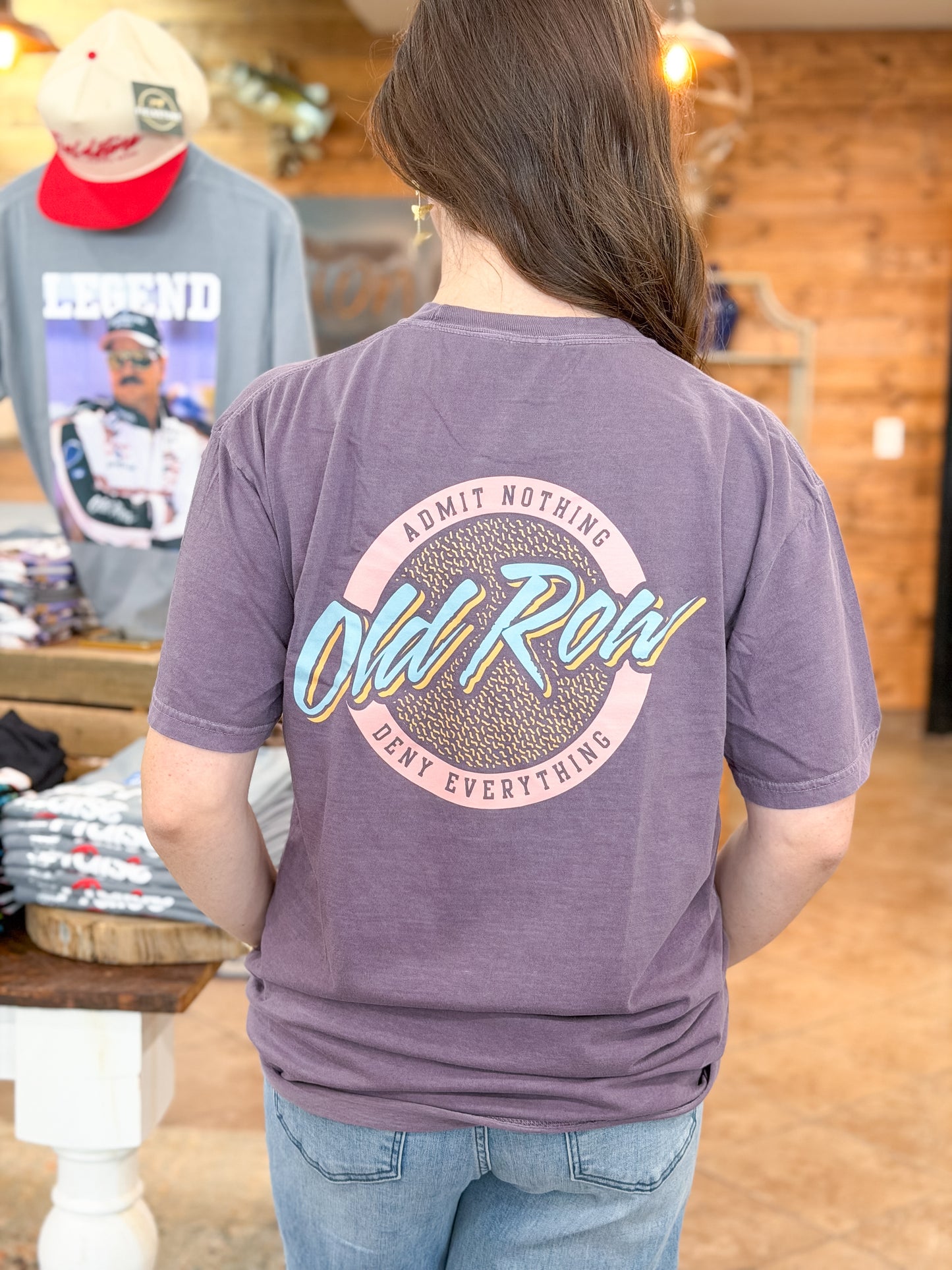 Old Row | Circle Logo Pocket Tee in Wine