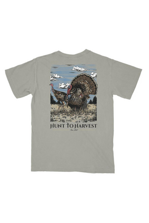 Hunt To Harvest Full Strut T-Shirt in Stone