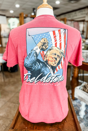 Fieldstone Trump Fight Tee in Red