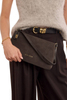 Katie Loxton | Orin Twist Lock Small Shoulder Bag in Chocolate