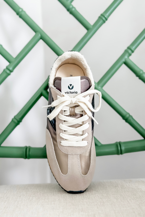 Victoria Cosmos Sneaker in Bronze & Black