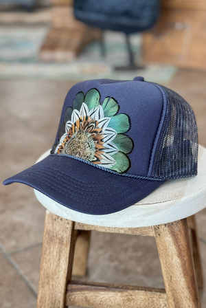 Lainey Feather Trucker Hat