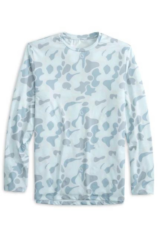 Heybo Oceanside Crew Neck in Camo Blue