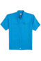 Heybo Beaufort Short Sleeve Fishing Shirt in Ocean Blue