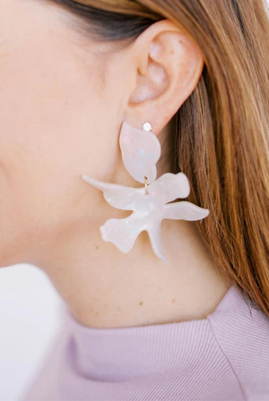 Flora Earrings in Iridescent