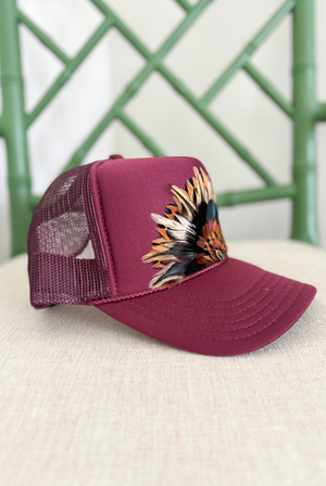 Ragen Feather Trucker Hat