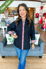 Caryn Lawn Katherine Top Black and Red