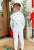 Kids Santa Baby Blue Pajama Set