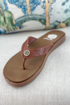 Yellowbox Finette Flip Flop Sandal in Tan
