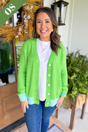 Caryn Lawn Frankie Sweater in Lime