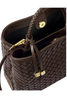 Katie Loxton | Nova Hand Woven Top Handle Bag in Chocolate