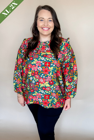 Michelle McDowell Carter Top in Hopeful Romantic Teal
