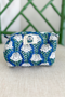 Small Blue Skies Quilted Cosmetic Bag