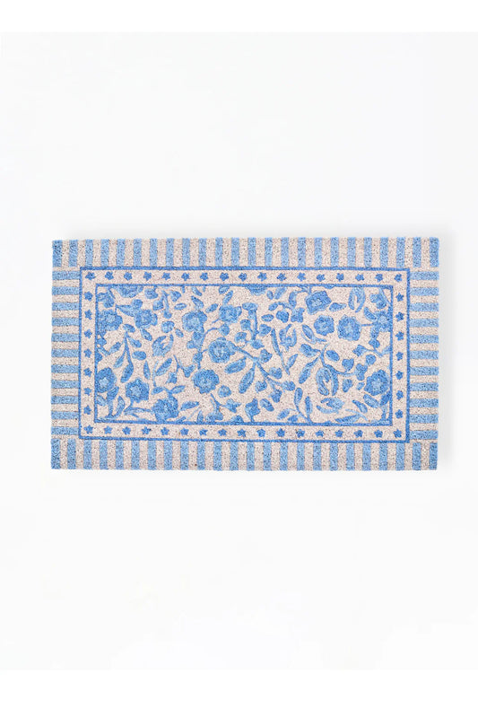 Mary Square | Door Mat in Meadow Line