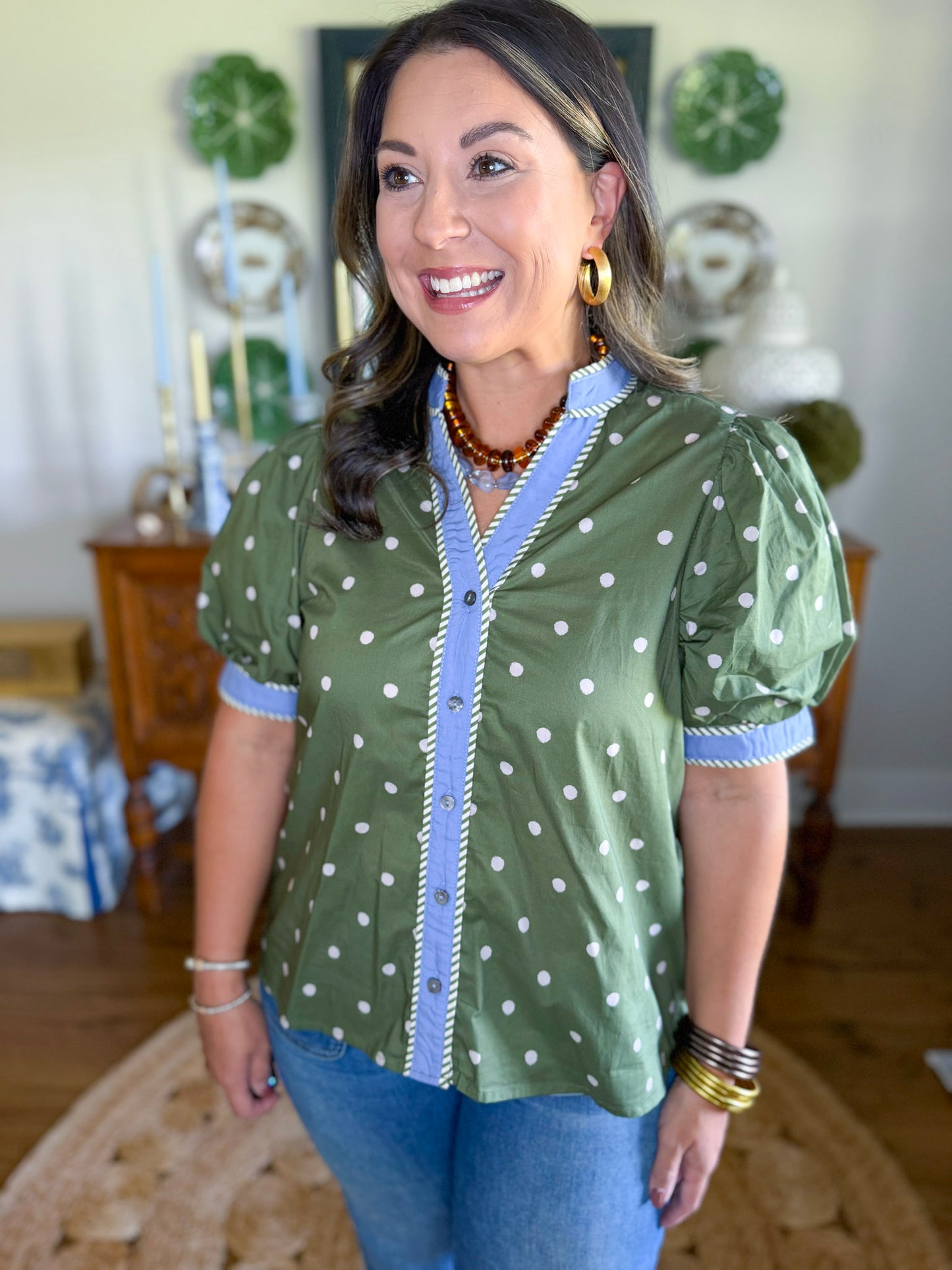 Hadley Dot Blouse