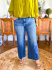 Lana Mid Rise Wide Cropped Jeans