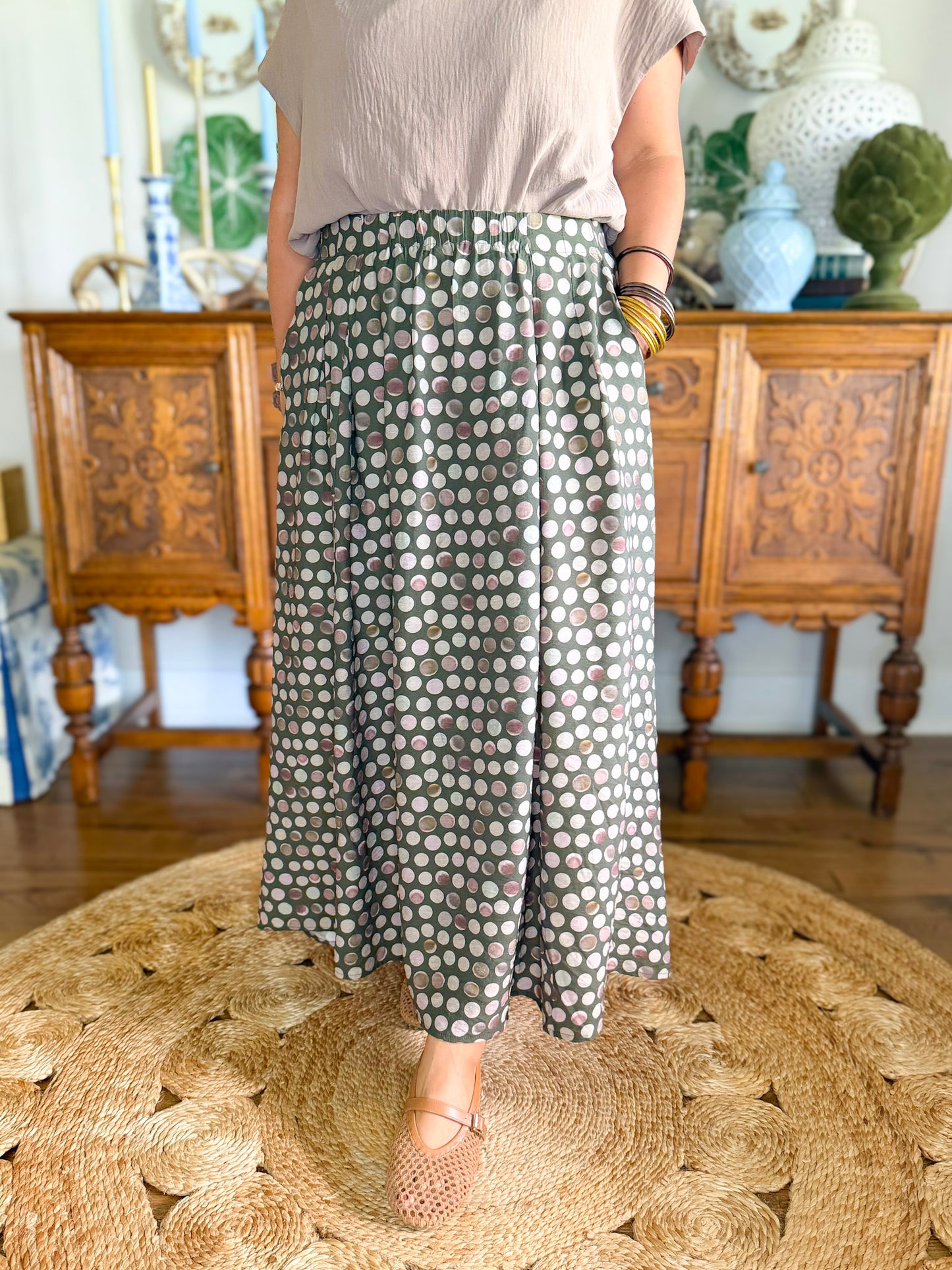 The Hampton Dot Skirt
