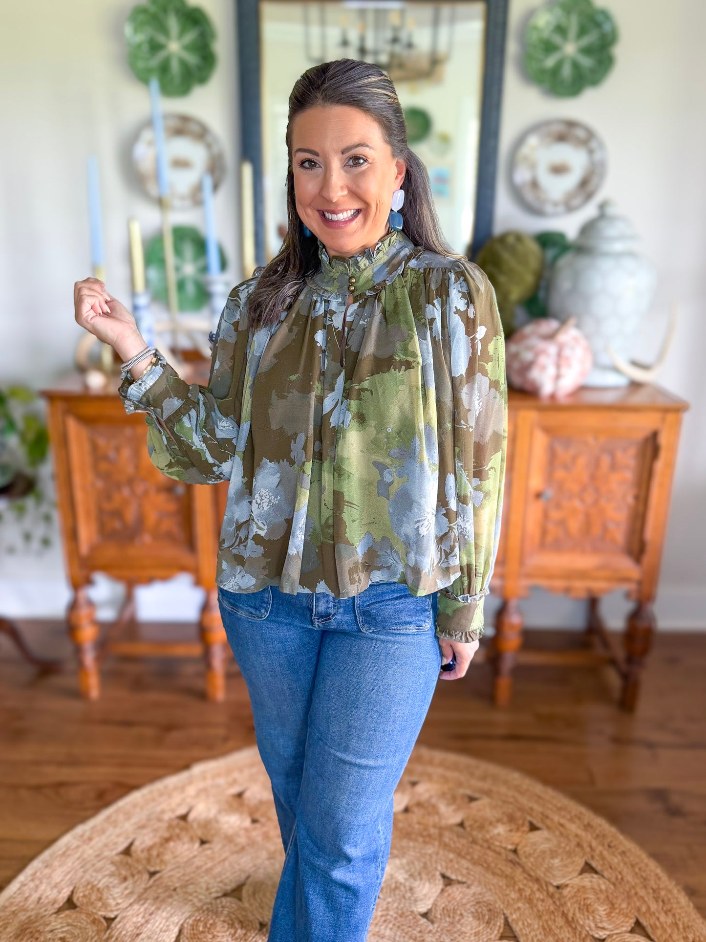 Blue Fern Blouse