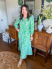Mary Square | Cameron Dress in Daisy Chain Green