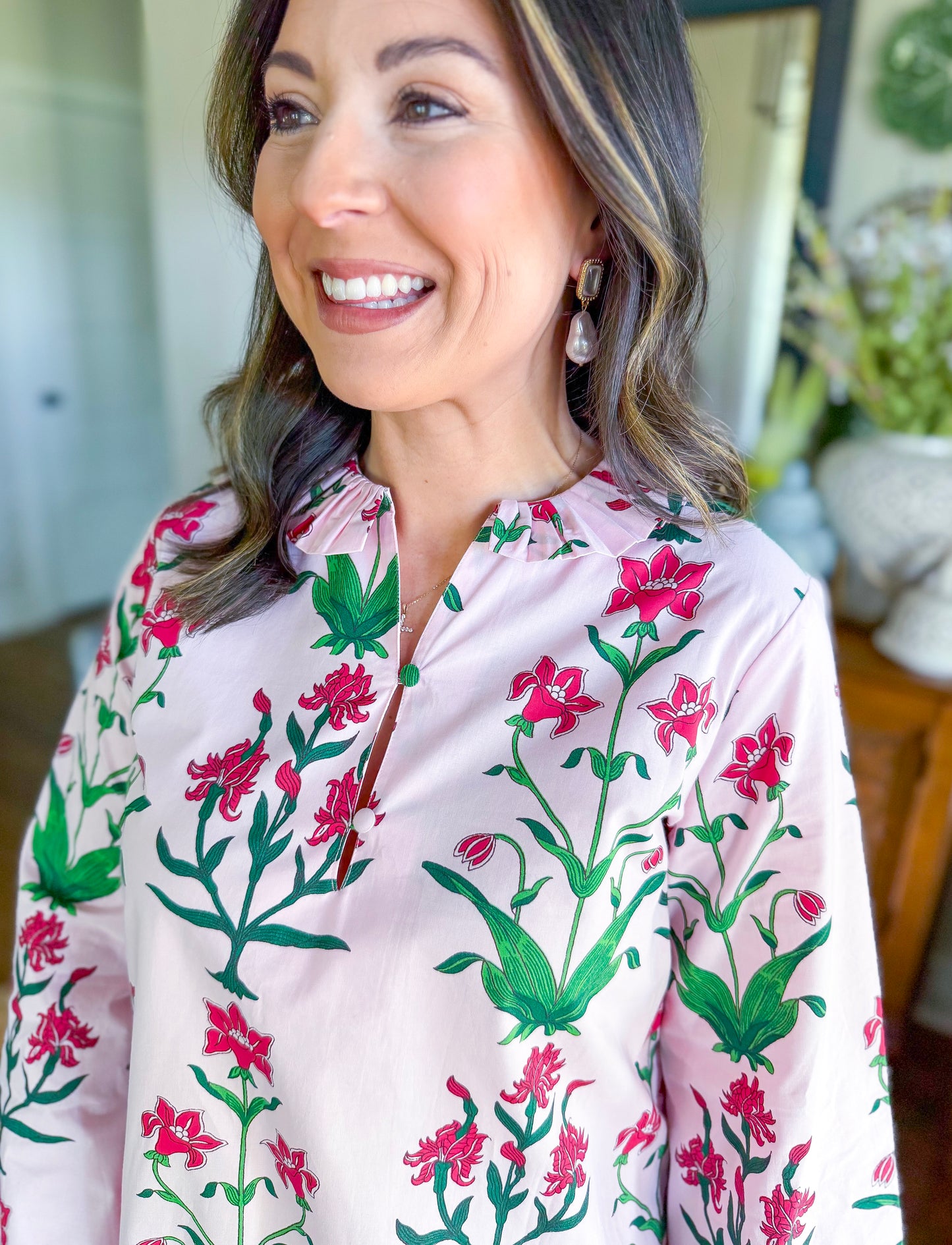 Heart of Grace | Eloise Mini Caftan on Rose D'Iris