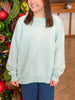 On The Go Fleece Pullover in Mint