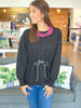 The Jetset Pullover Top in Black