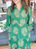Sunday in Autumn Midi Dress in Green