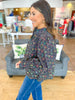 Rosewood Blooms Top in Navy