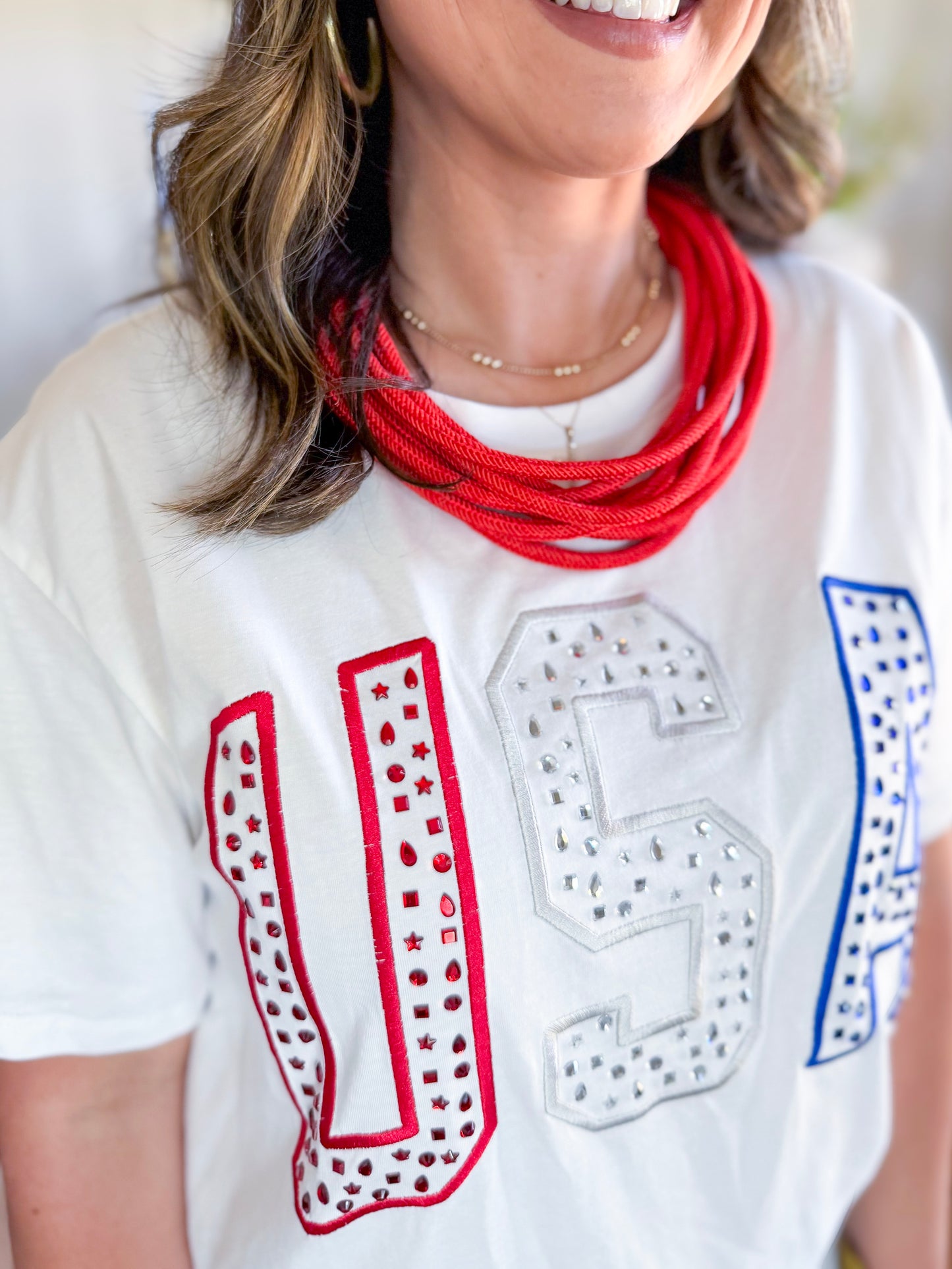 Stewart Simmons | The USA Rhinestone Tee