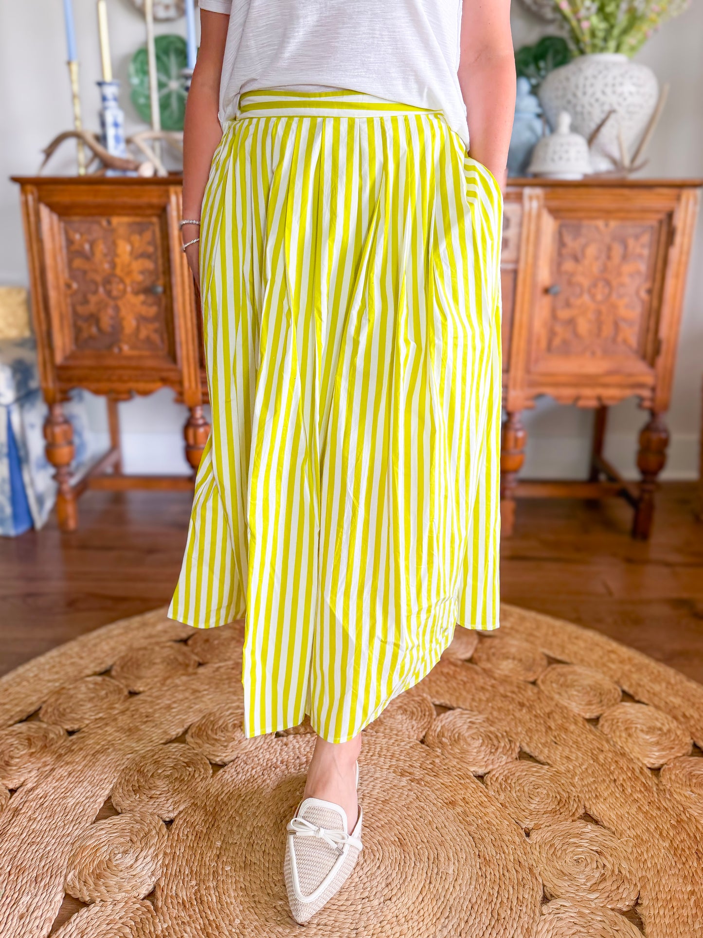 The Limoncello Stripe Skirt