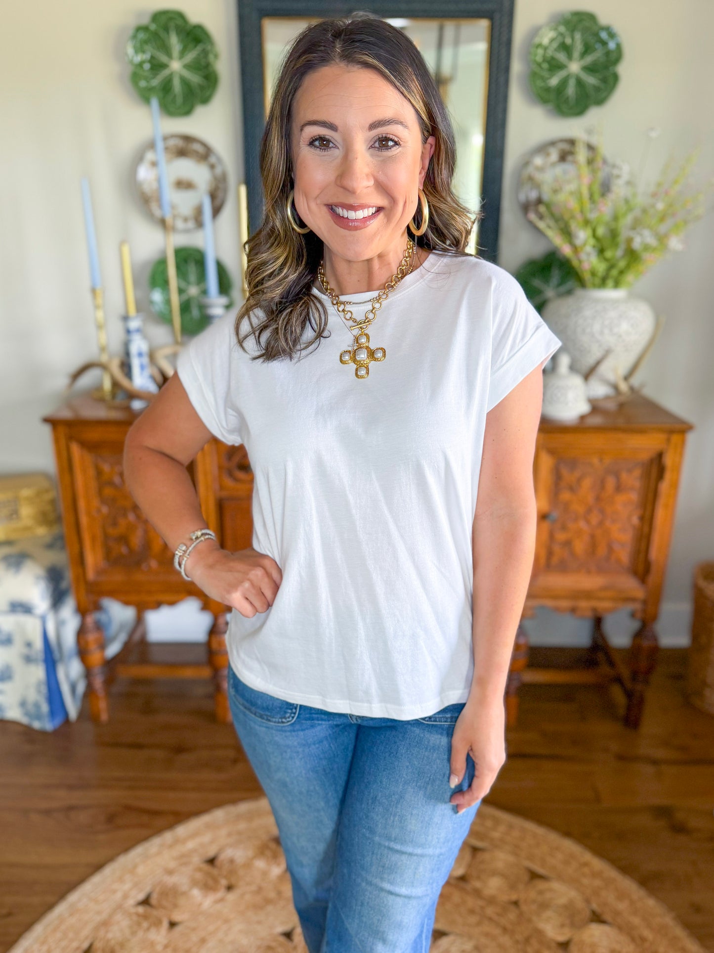 The Everyday Knit Top in White
