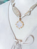 The Claire Scarf Necklace in Taupe