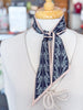 Floral Bow Twilly Scarf