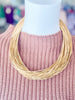 Chic Leatherette Strand in Gold