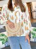 Summer to Remember Floral top in Ivory