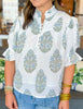 Victoria Dunn Ellie Blouse in Glacier