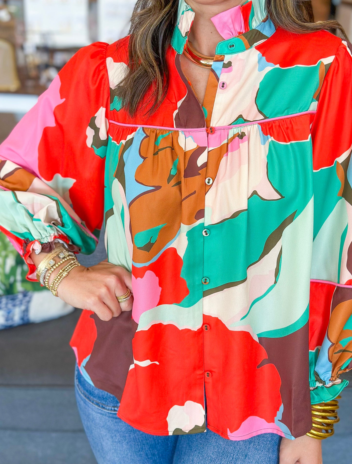 Crosby Worth Blouse in O'Keefe