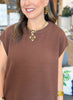 The Everyday Sweater Vest in Brown