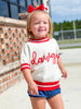 The Girls Georgia Embroidered Varsity Sweater