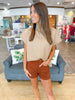 Maple Avenue Sweater Top in Taupe