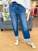 Madeline High Rise Boyfriend Cuffed Jeans