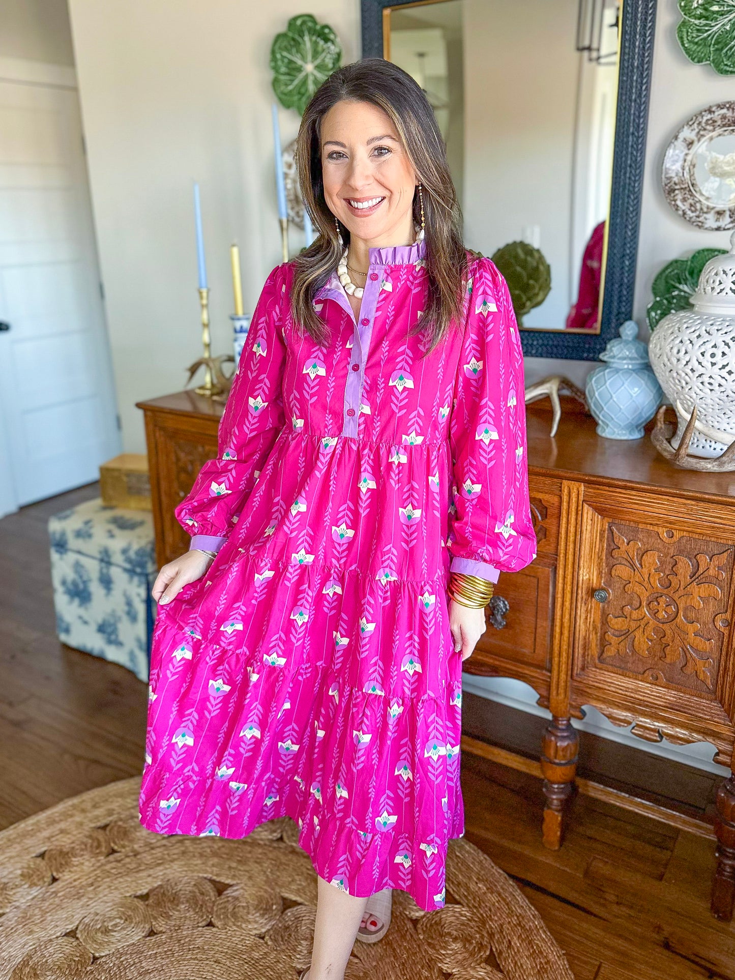 The Azalea Tiered Midi Dress