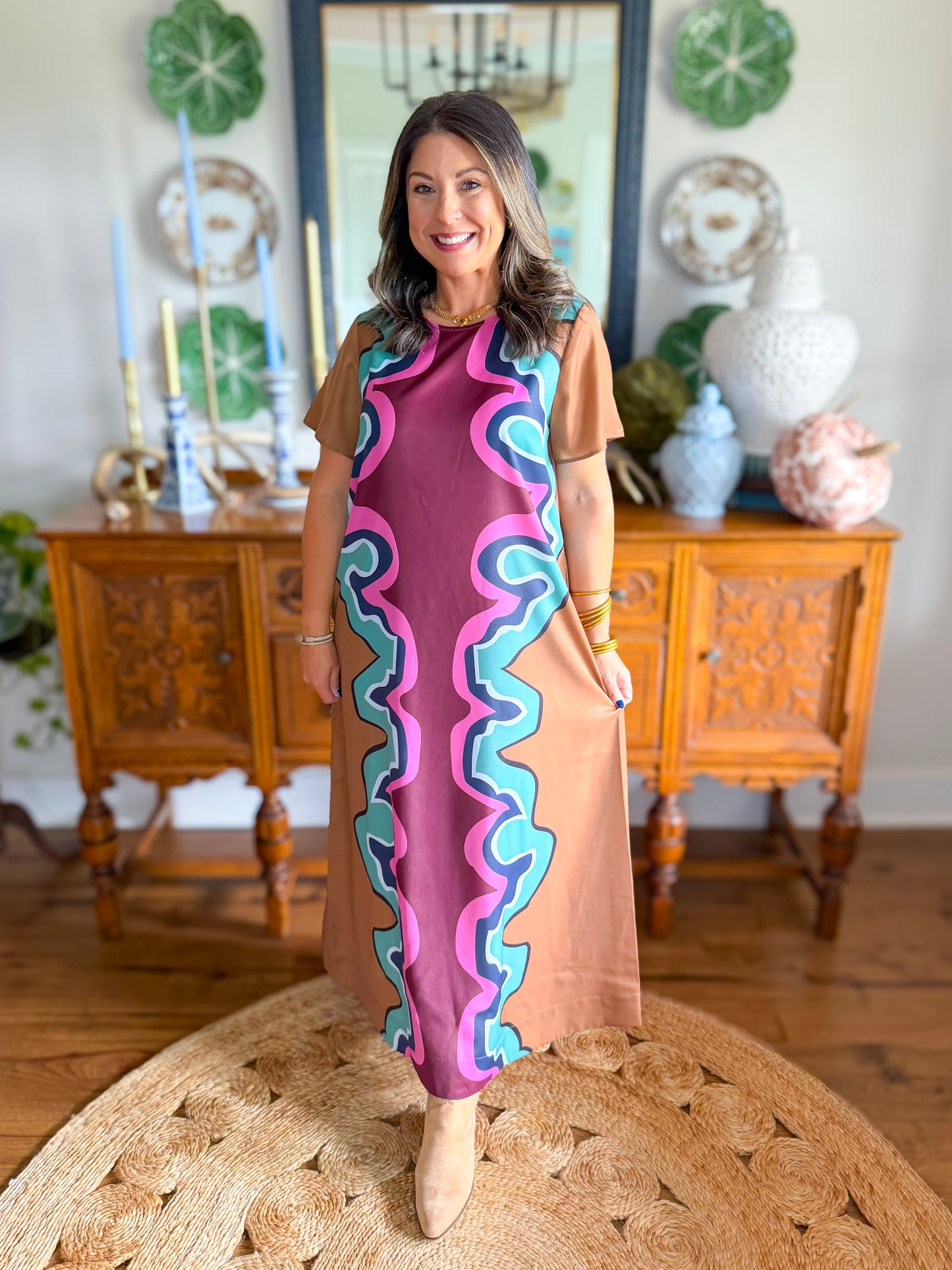 Crosby | Coco Dress in Serpentine