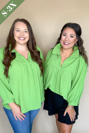 The Morgan Top in Aloe Vera