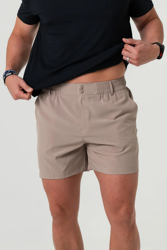 Burlebo Everyday Short - Cobblestone Khaki - Duck Hunt Pocket