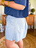 Margot Striped Shorts in Blue