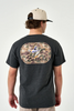 Burlebo Short Sleeve Tee - Ducks Flying In - Heather Black