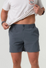 Burlebo Everyday Short - River Rock Grey - Classic Deer Camo Pocket